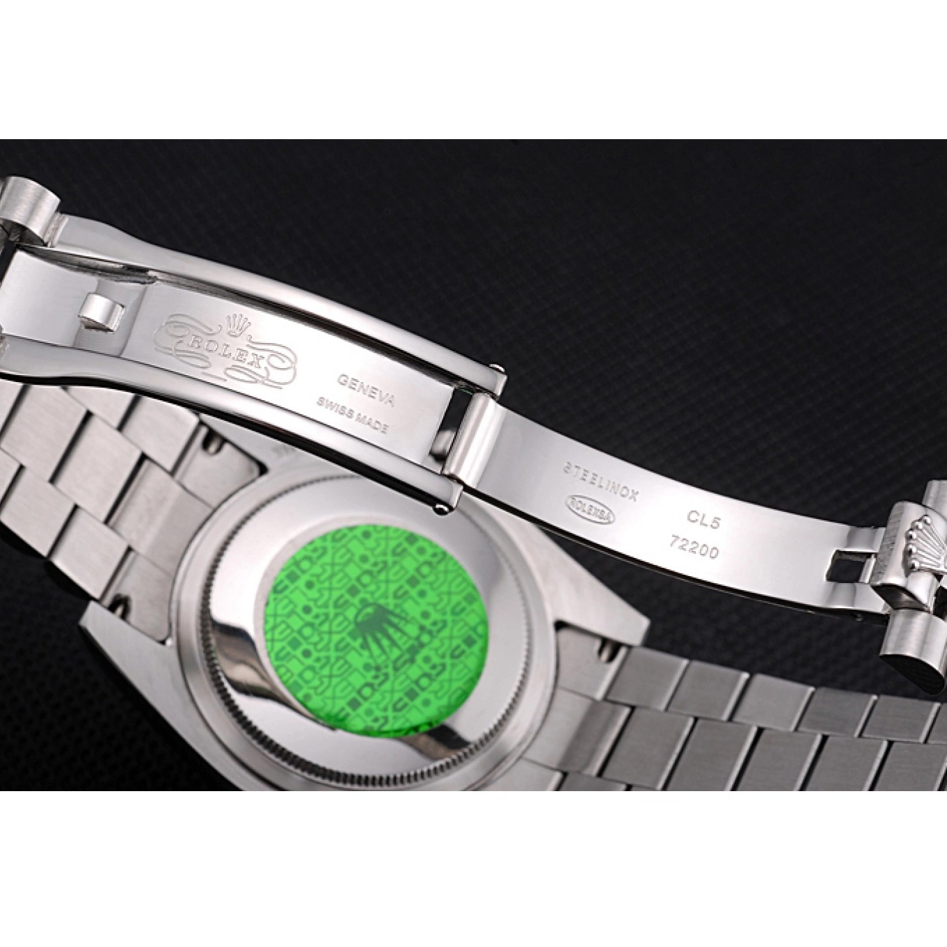 Aaa fake watches Dial Silver Polished Day-Date Stainless Rolex Steel 0719